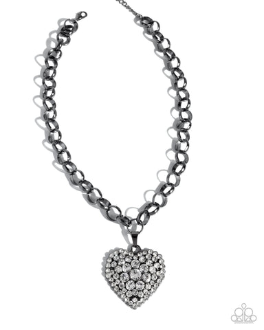 COMING SOON Paparazzi Heartfelt Havana - Black Necklace