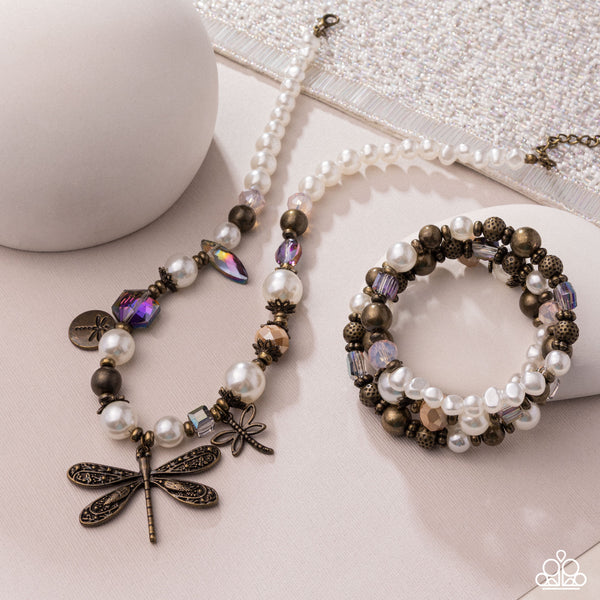 COMING SOON Paparazzi Dragonfly Delight Necklace and Devoted Dragonfly Brass Set