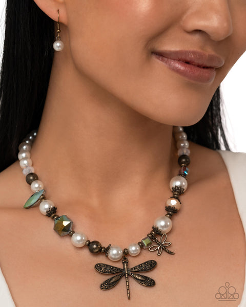 COMING SOON Paparazzi Dragonfly Delight Necklace and Devoted Dragonfly Brass Set