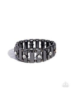 COMING SOON Paparazzi Dotted Dazzle - Black Bracelet