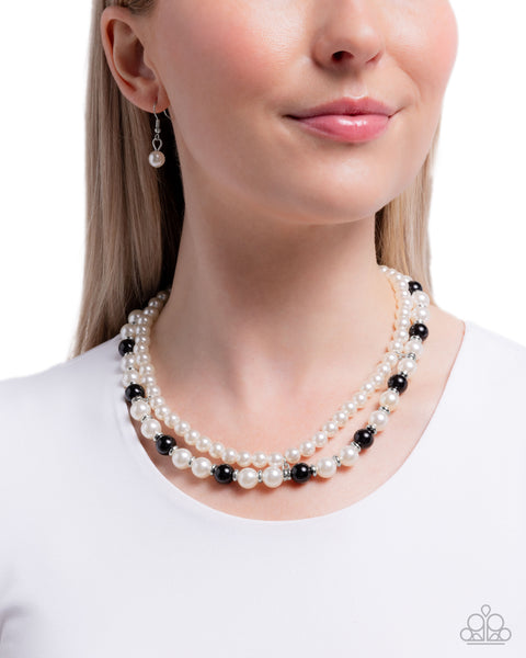 COMING SOON Paparazzi Pearl Pageantry - Black Necklace