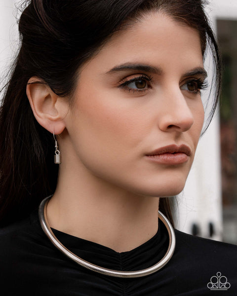 Paparazzi Elementary Elegance - Silver Choker Necklace