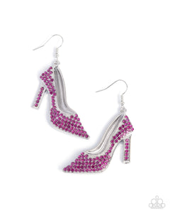 COMING SOON Paparazzi Wedding Shoes - Pink Earrings