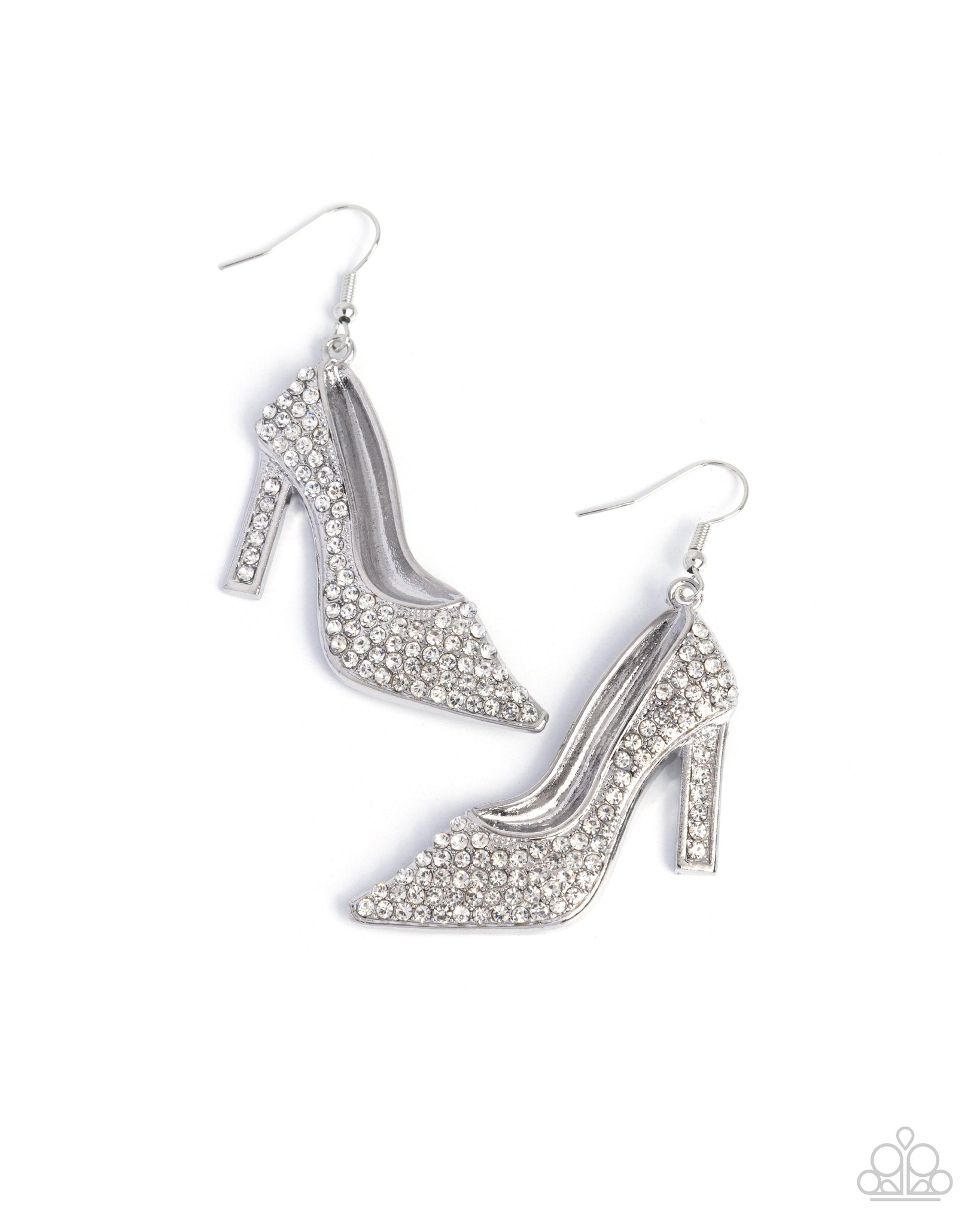 Paparazzi Wedding Shoes - White Earrings