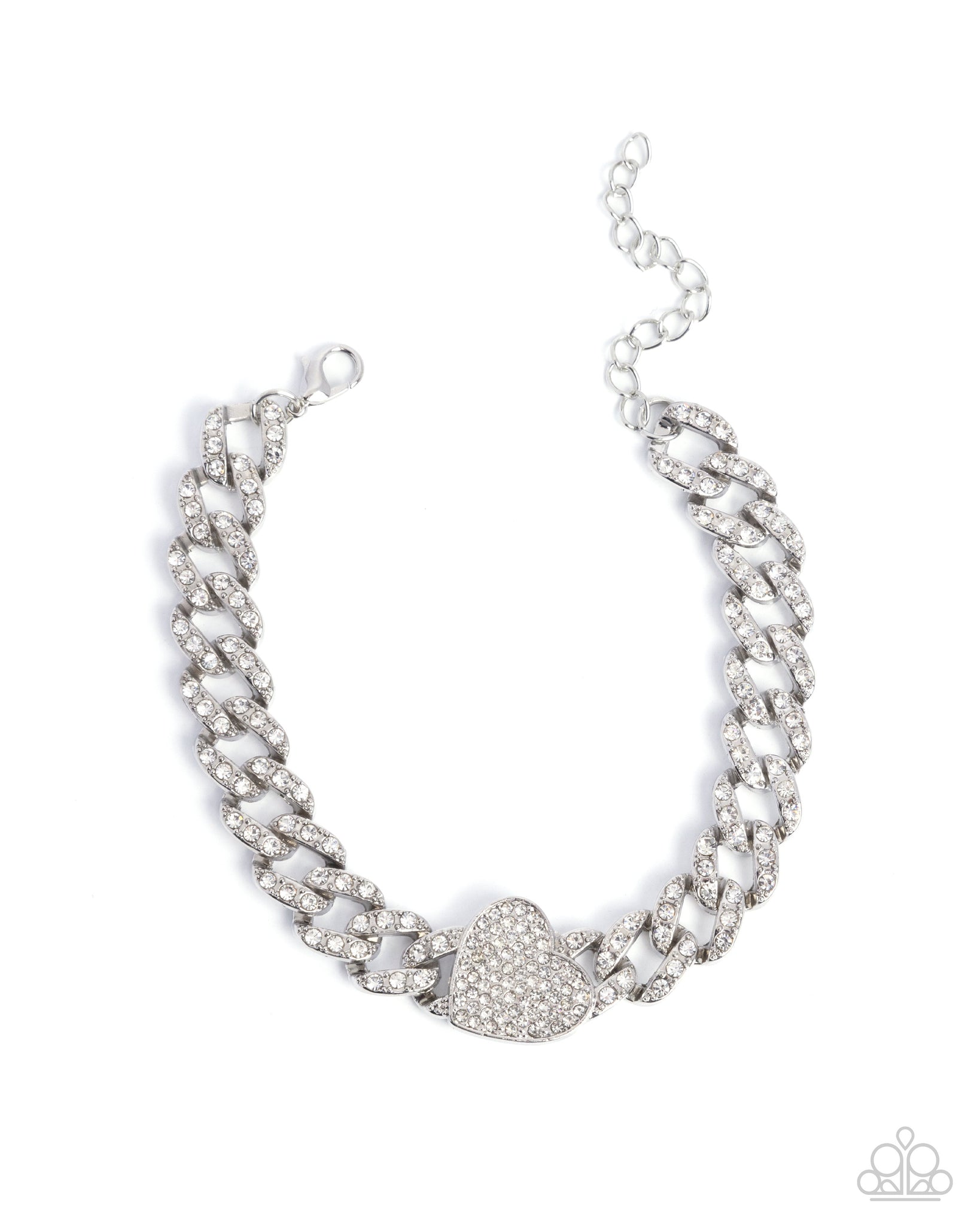 Paparazzi Humane Hearts - White Bracelet