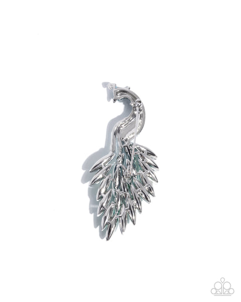 Paparazzi Peacock Pedestal - Blue Brooch