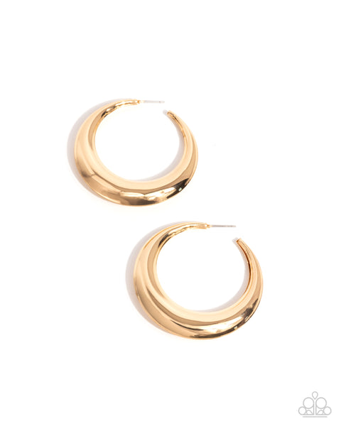 COMING SOON Paparazzi 
Circular Circumstance - Gold Hoop Earrings