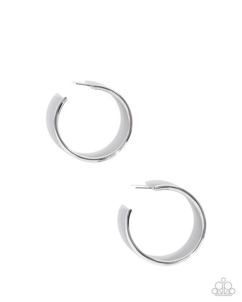 COMING SOON Paparazzi Traditional Trio - Silver Hoop Earrings
