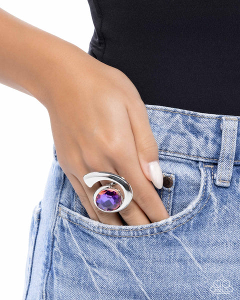 Paparazzi Curly Combination - UV Purple Ring