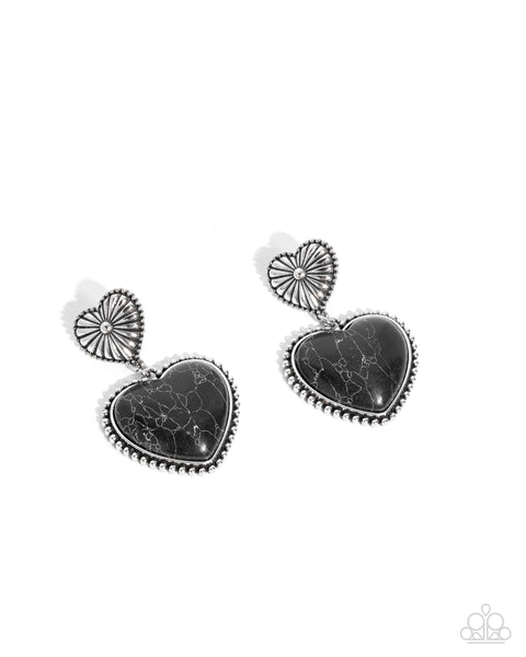 COMING SOON Paparazzi  
Rustic Reinvention - Black Earrings