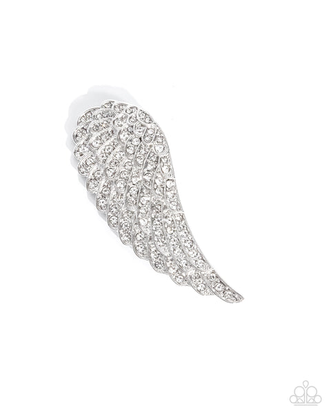 Paparazzi Angelic Affection - White Brooch