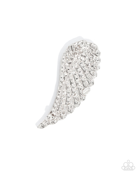 Paparazzi Angelic Affection - White Brooch