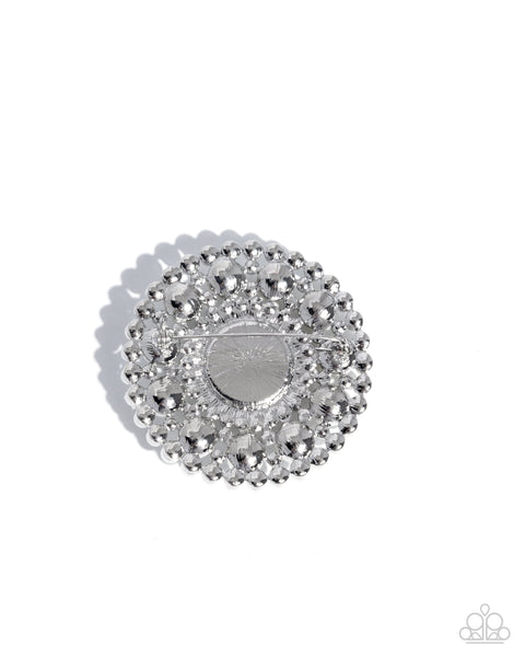 COMING SOON Paparazzi Posh Paladin Pearl-White Broach