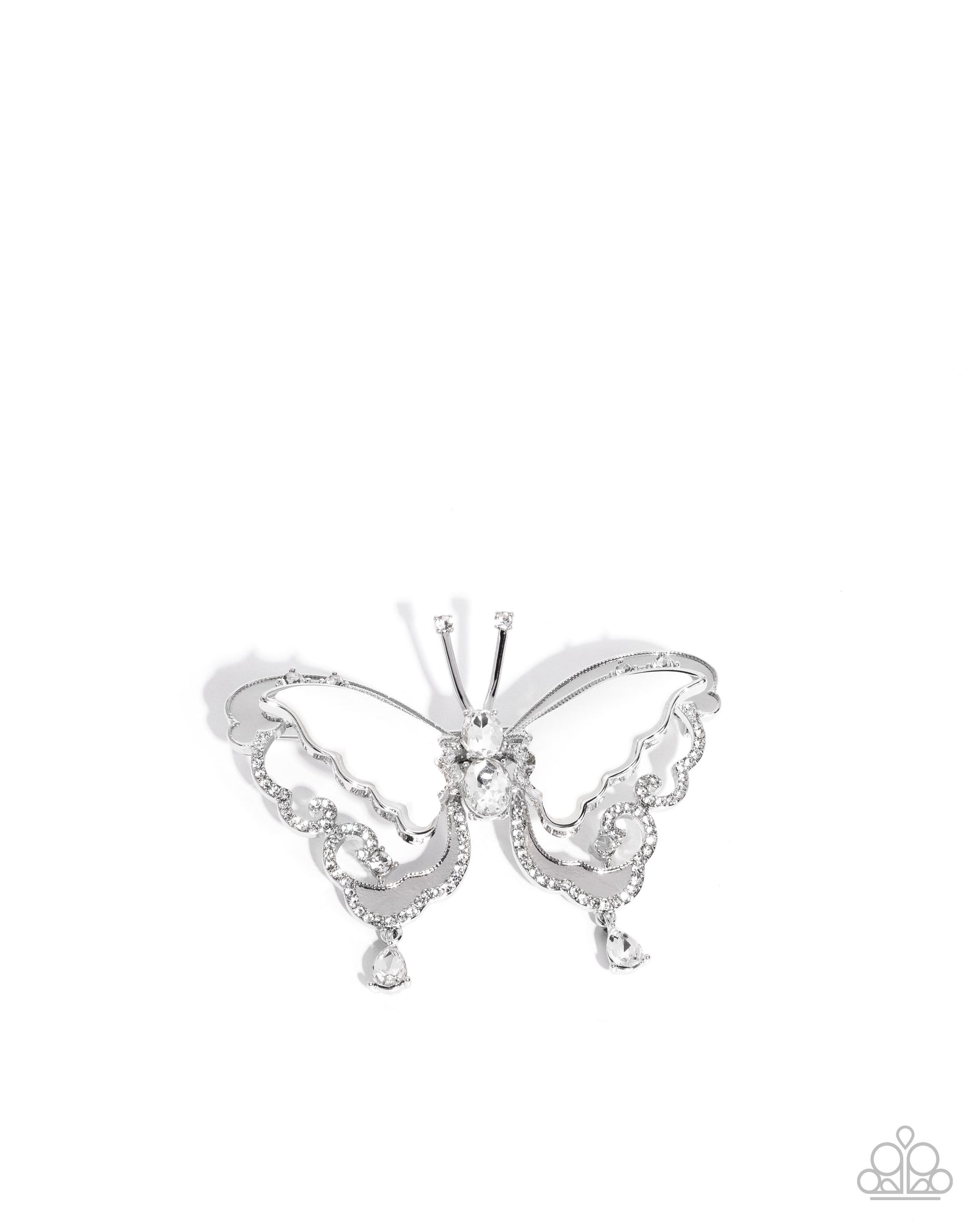 COMING SOON Paparazzi Articulate Aerial - White Brooch