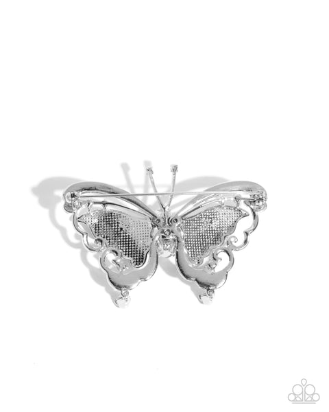 COMING SOON Paparazzi Articulate Aerial - White Brooch
