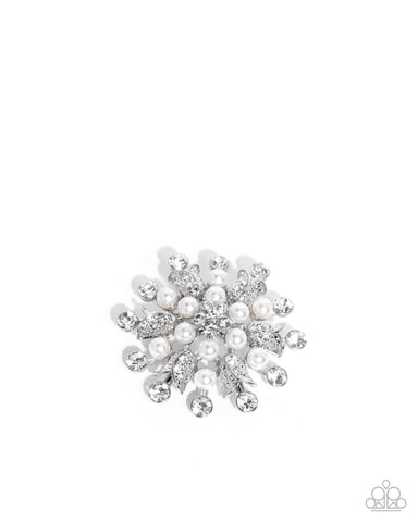 COMING SOON Paparazzi Pearly Prologue - White Brooch