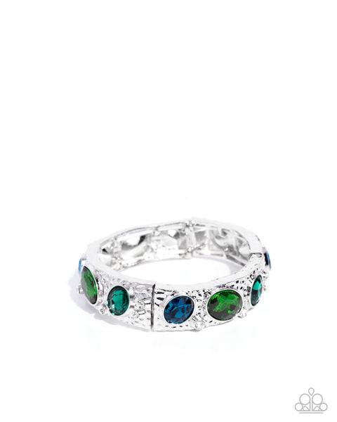 COMING SOON Paparazzi Colorful Castle - Green Multi Bracelet