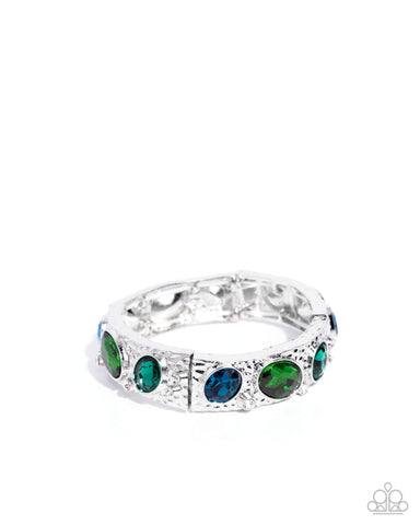 COMING SOON Paparazzi Colorful Castle - Green Multi Bracelet