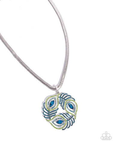 COMING SOON Paparazzi Peacock Patchwork - Multi Necklace