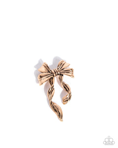 COMING SOON Paparazzi Bow Bonanza - Gold Brooch