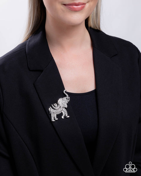 COMING SOON Paparazzi Elephant Embrace - Black Brooch