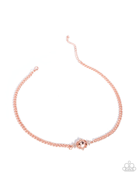 Paparazzi Majestic Memory - Shiny Copper Necklace