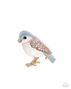 COMING SOON Paparazzi Beneficial Bird - Blue Brooch