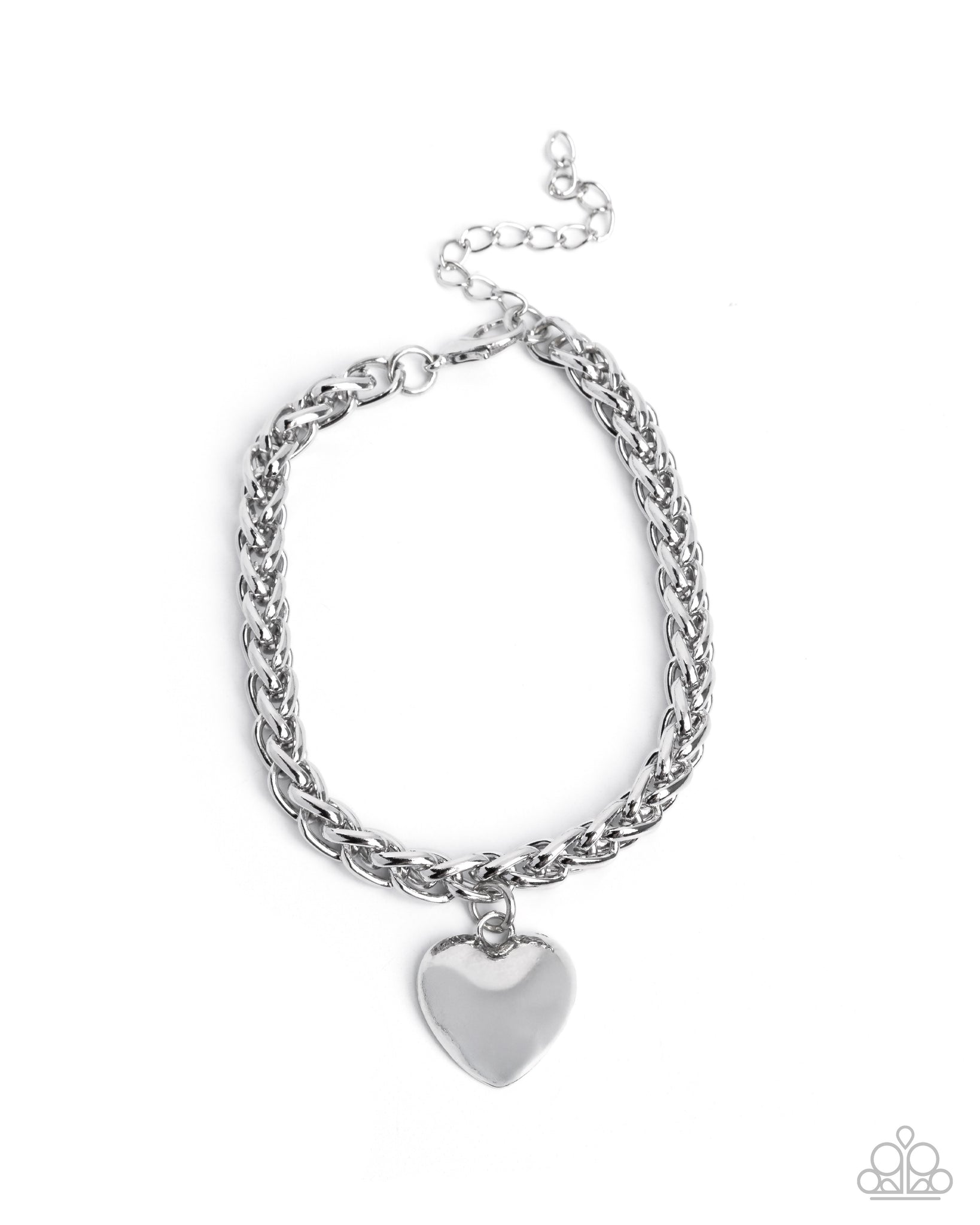 Dancing Damsel - Silver Heart Bracelet