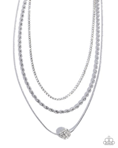 COMING SOON Paparazzi 
True Love Tiers - White Necklace