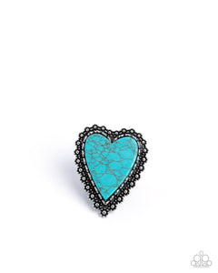 COMING SOON Paparazzi Affectionate Allegiance - Blue Heart Ring
