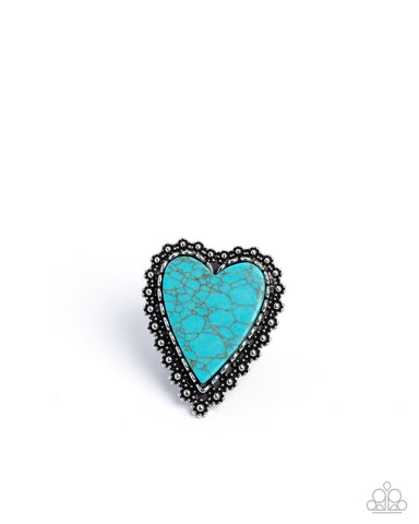 COMING SOON Paparazzi Affectionate Allegiance - Blue Heart Ring