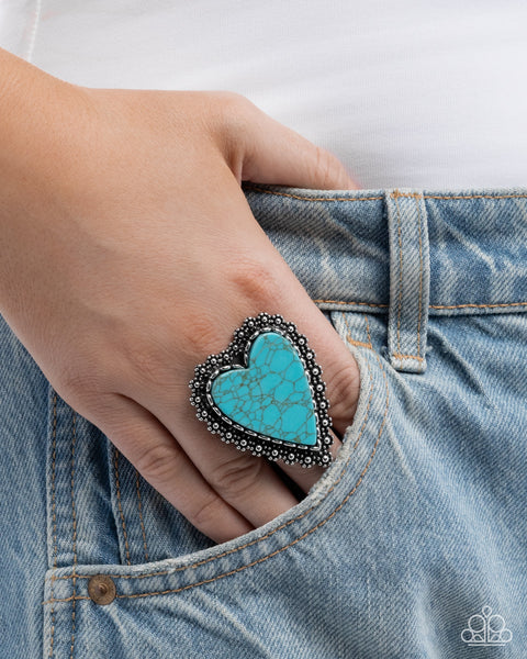 COMING SOON Paparazzi Affectionate Allegiance - Blue Heart Ring