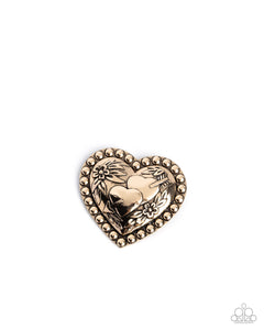 A Breath of Fresh Romance - Gold Brooch