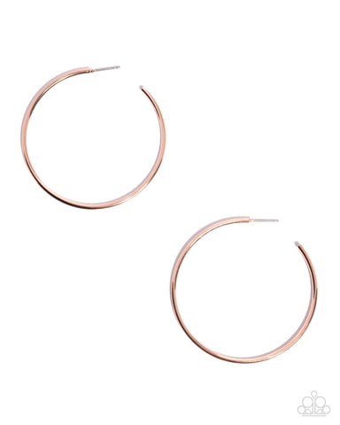 COMING SOON Paparazzi 
Simple Suit - Copper Hoop Earrings