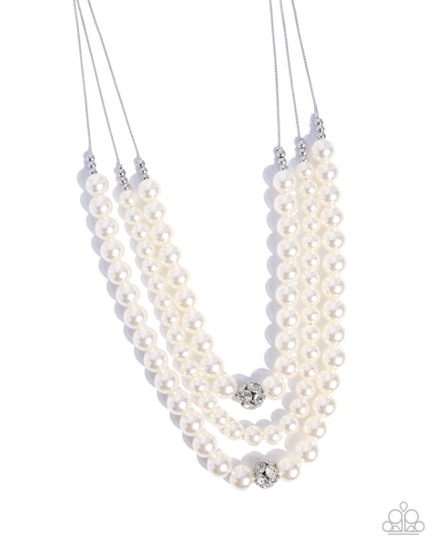 COMING SOON Paparazzi 
Polished Placing Pearl - White Necklace