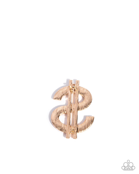 Paparazzi Raking in the Bling - Gold Brooch