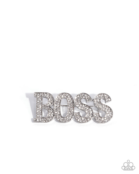 COMING SOON Paparazzi Blingy Boss - White Brooch