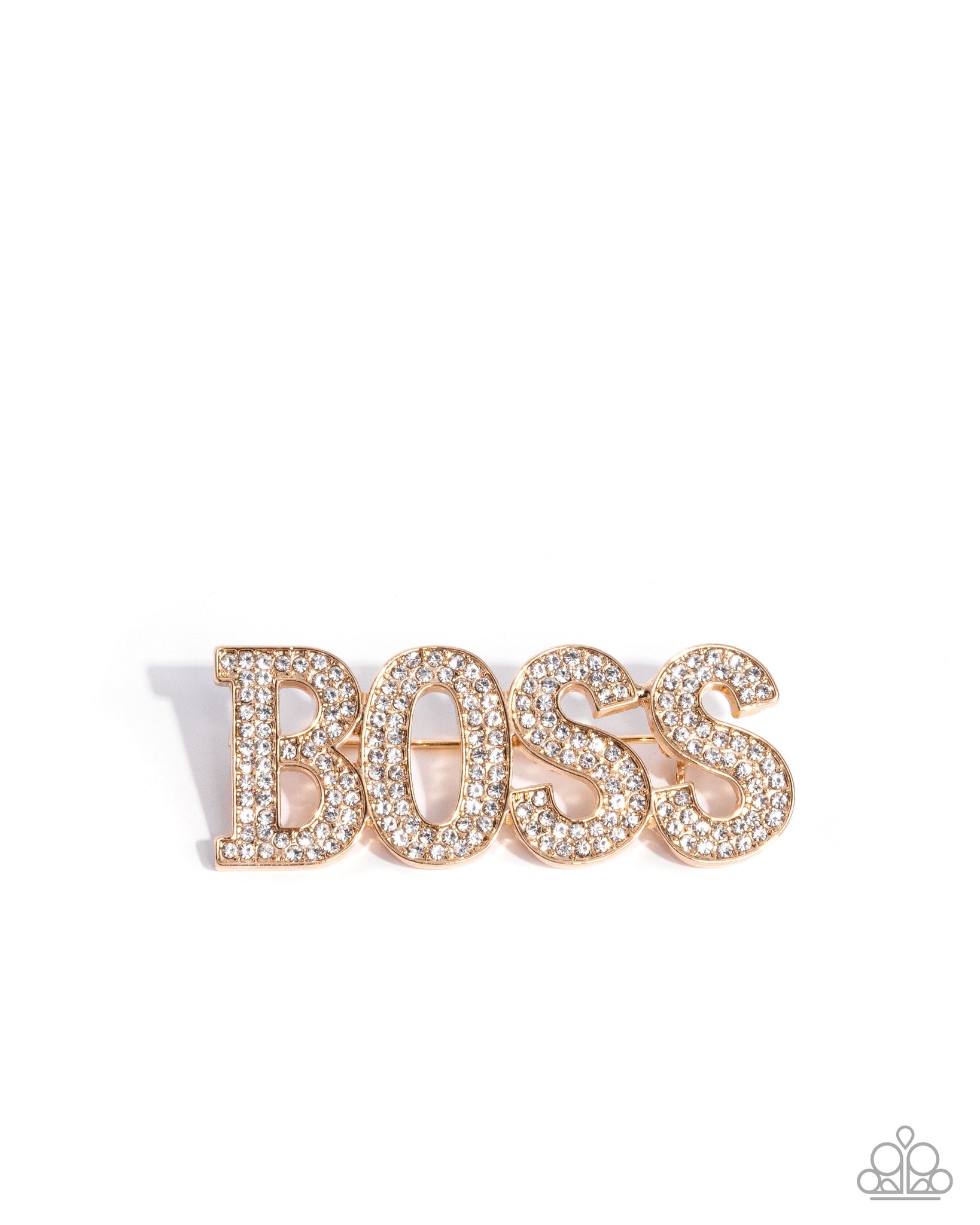 Paparazzi Blingy Boss - Gold Brooch