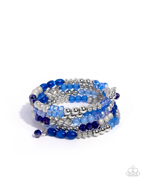COMING SOON Paparazzi Colorful Compromise - Blue Bracelet