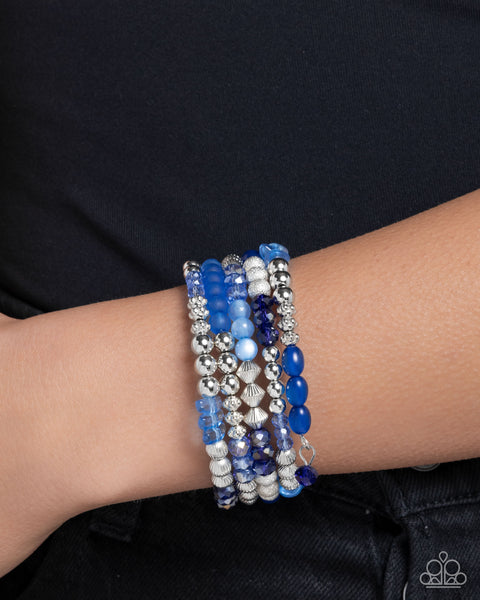 COMING SOON Paparazzi Colorful Compromise - Blue Bracelet