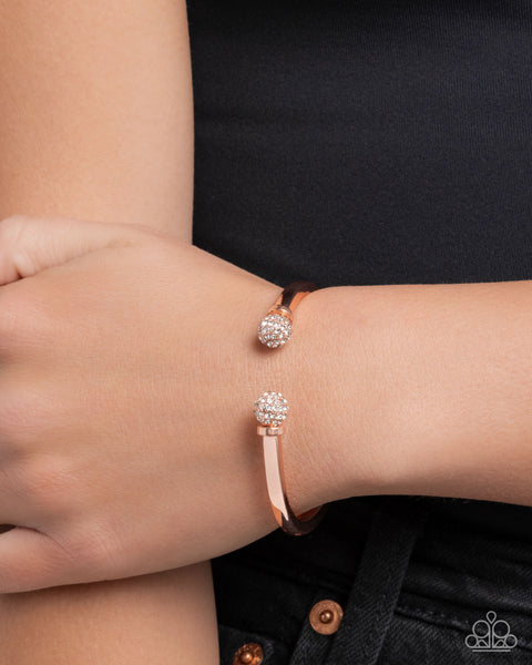 COMING SOON PAPARAZZI Poetic Pizzazz - Copper hinged Bracelet