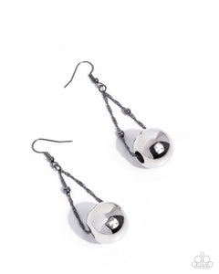 COMING SOON Paparazzi Edgy Emphasis - Black Earrings