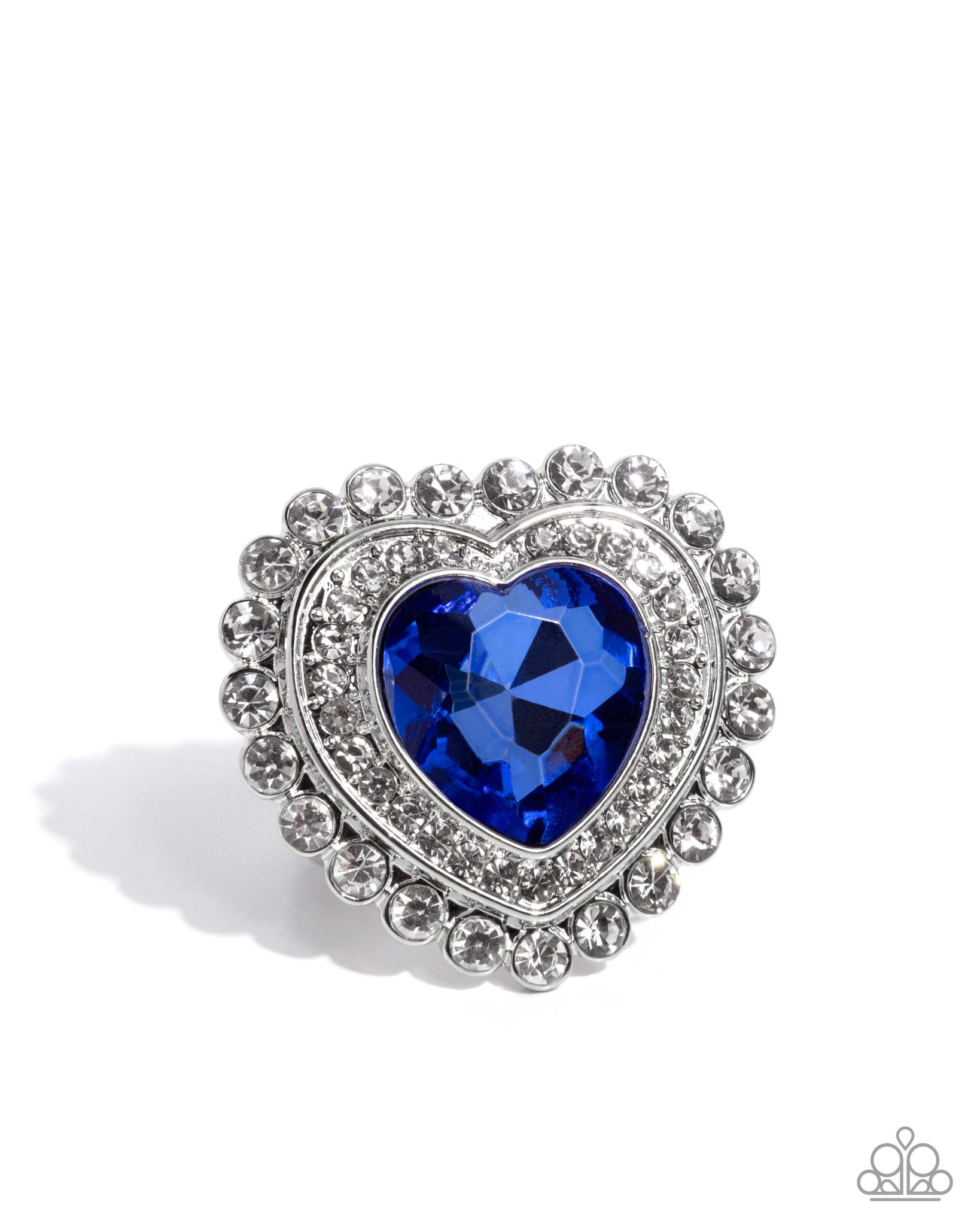 COMING SOON Paparazzi Head Over HEART - Heart Blue Ring