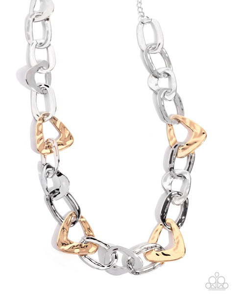 COMING SOON Paparazzi 
Triangle Triumph - Silver Necklace