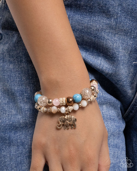 Paparazzi Wise Whimsy - Pink Elephant Bracelet