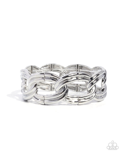 Weathered Workday Bracelet Silver