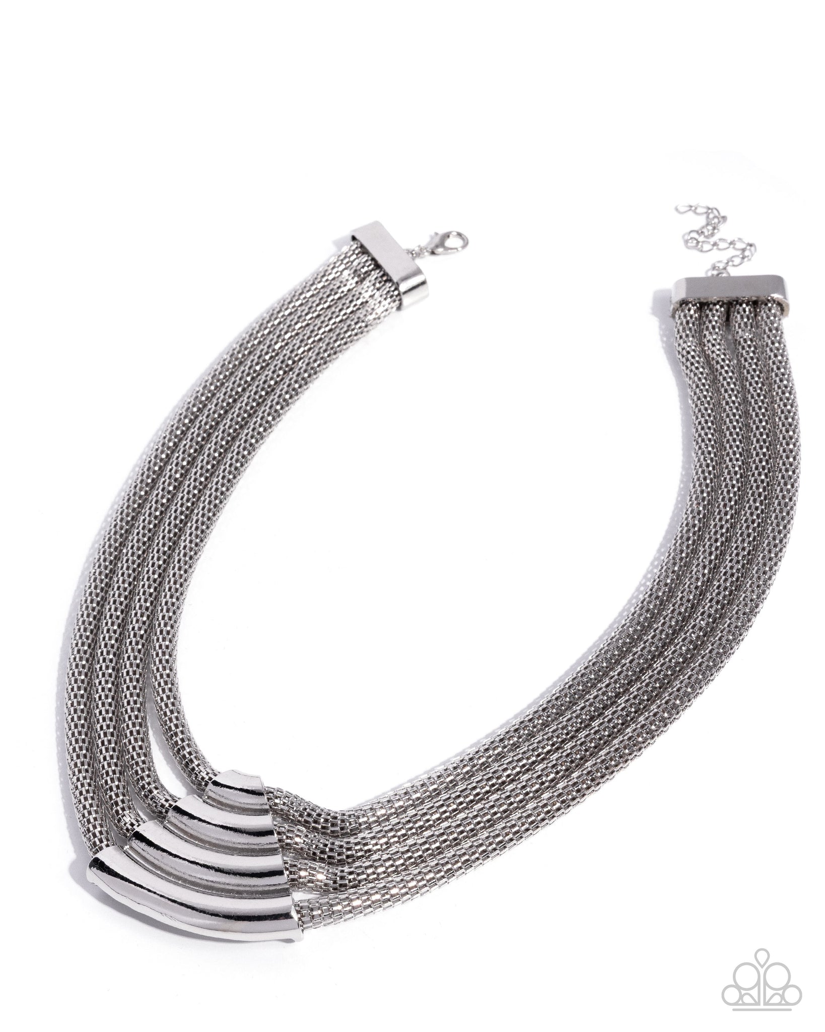 COMING SOON Paparazzi Get the MESH-age - Silver Necklace
