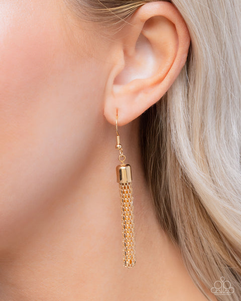 Paparazzi Get the MESH-age - Gold Necklace