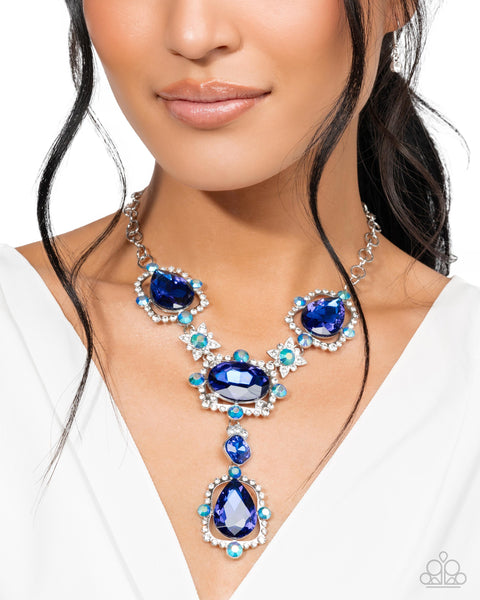 COMING SOON Paparazzi Fancy Formula - Iridescent Blue Necklace