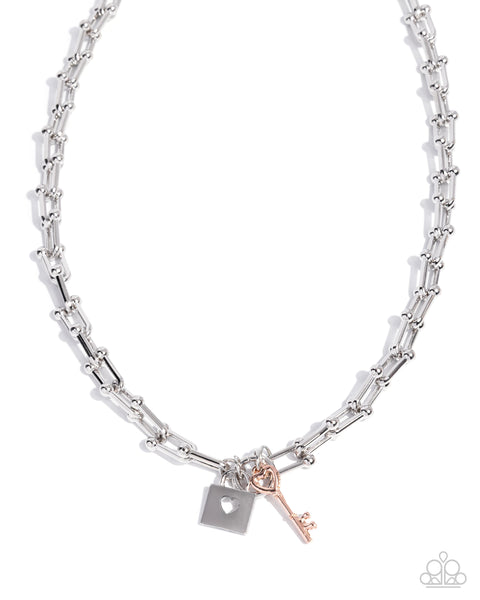 Paparazzi Pep LOCK - Multi Necklace